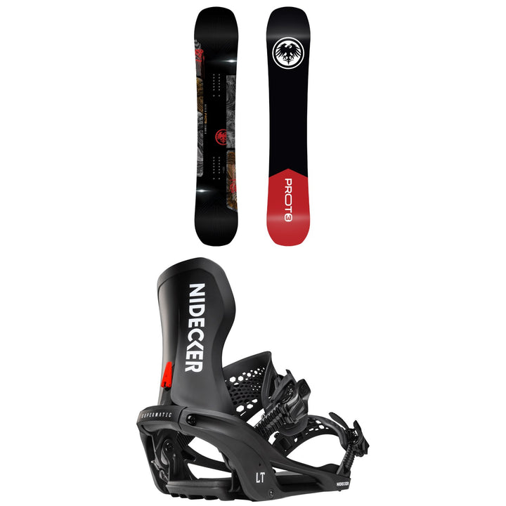 Never Summer Proto Type 3 Snowboard + Nidecker LT Supermatic Snowboard Bindings 2027