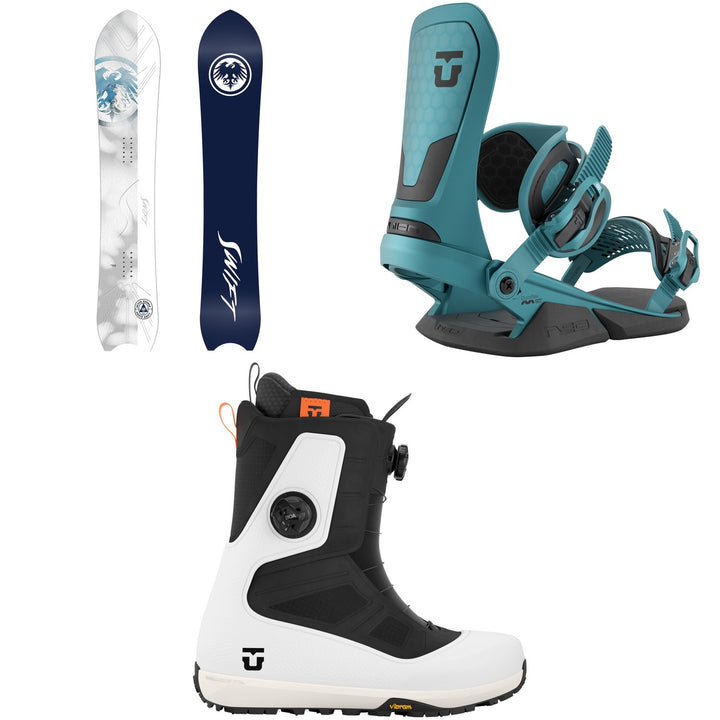 Never Summer Proto Swift Snowboard + Union Neo Snowboard Bindings + Reset Pro Snowboard Boots 2027