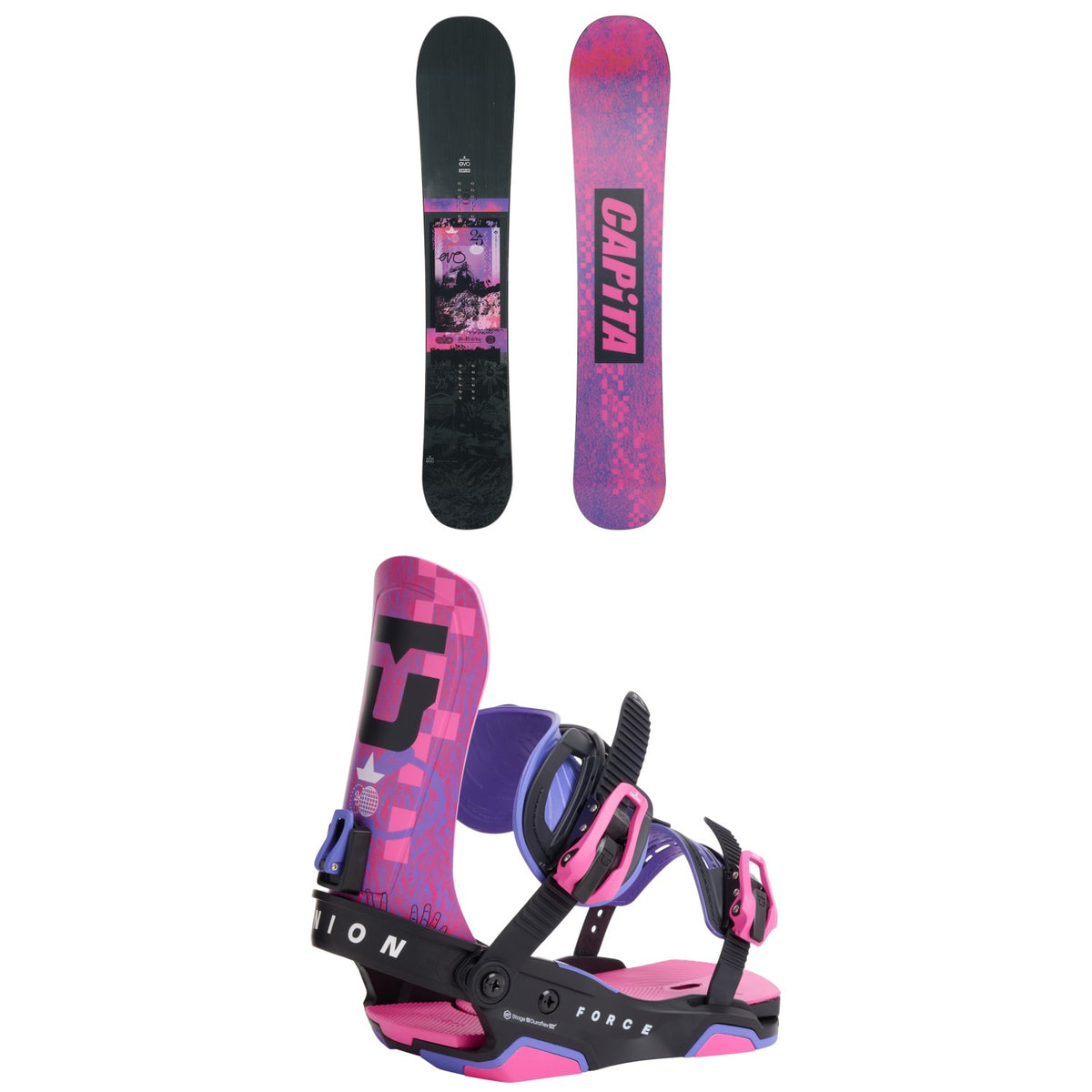 CAPiTA Charlie Slasher evo 25th Anniversary Snowboard + Union Force Team evo 25th Anniversary Snowboard Bindings 2027