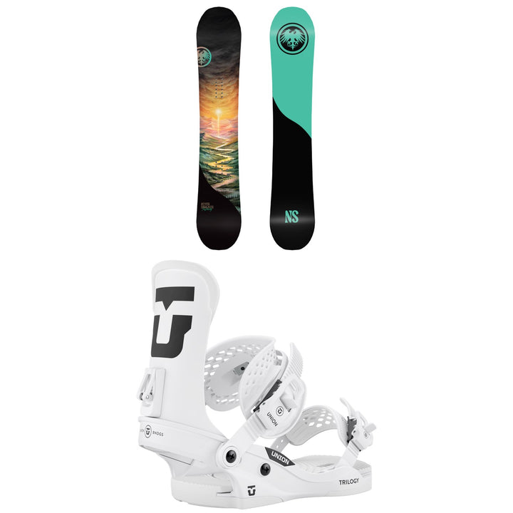 Never Summer Infinity Snowboard + Union Trilogy Classic Snowboard Bindings - Women's 2027