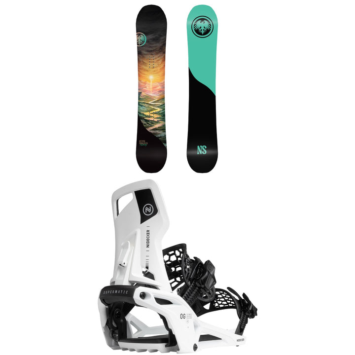 Never Summer Infinity Snowboard + Nidecker OG Supermatic Snowboard Bindings - Women's 2027