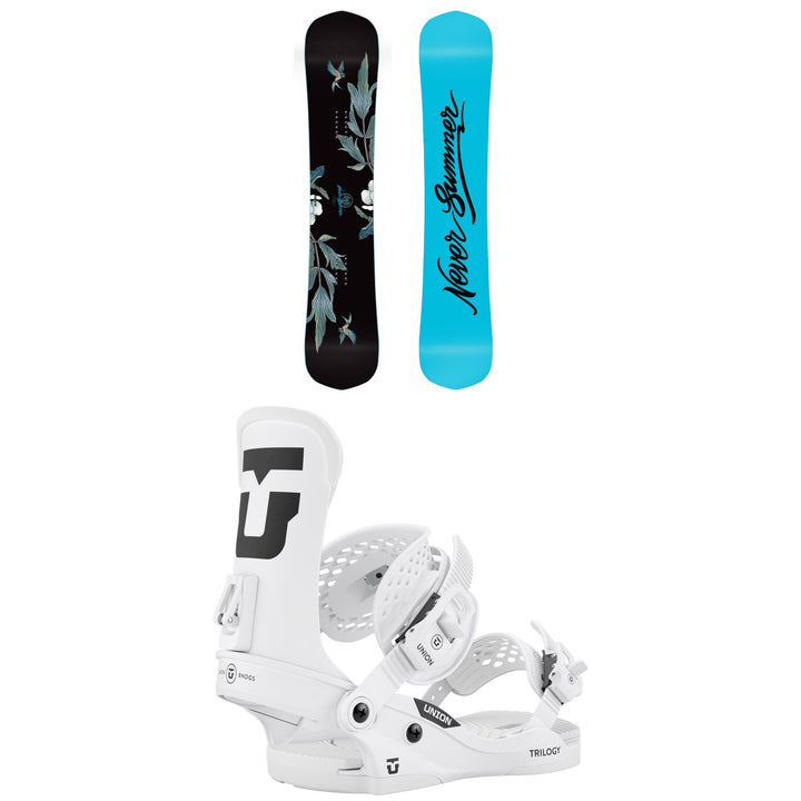 Never Summer Cascade Snowboard  + Union Trilogy Classic Snowboard Bindings - Women's 2027