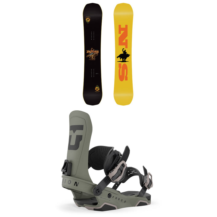 Never Summer Easy Rider Snowboard + Union Force Team Snowboard Bindings 2027