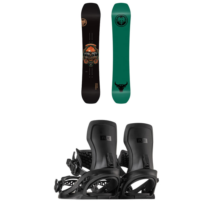 Never Summer Benchmark Snowboard + Flux XF Snowboard Bindings 2027