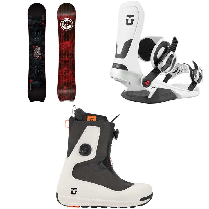 Never Summer V-Twin Snowboard + Union Neo Snowboard Bindings + Union Reset Snowboard Boots 2027