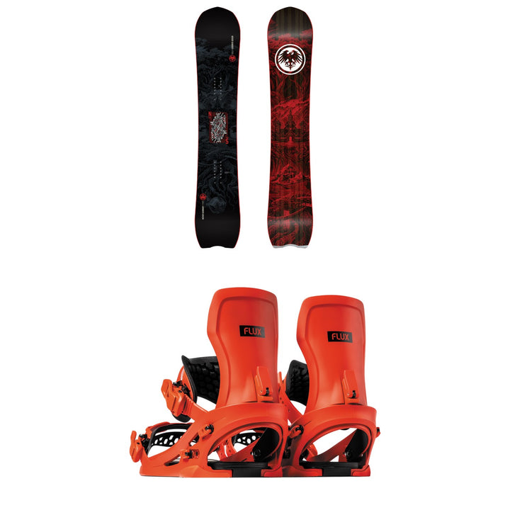 Never Summer V-Twin Snowboard + Flux XF Snowboard Bindings 2027