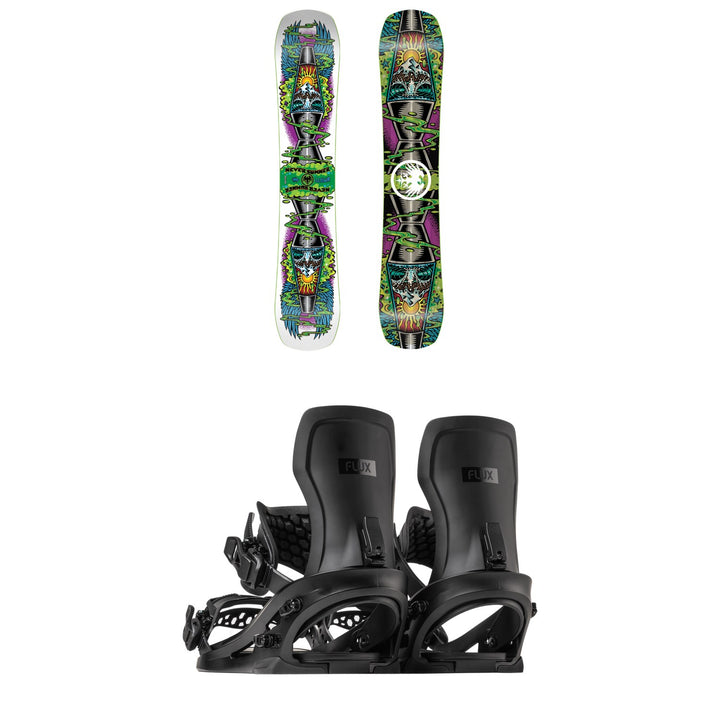 Never Summer Llama Snowboard + Flux XF Snowboard Bindings 2027