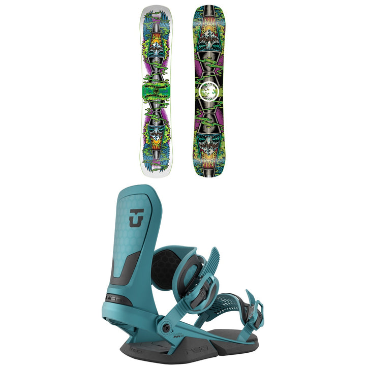 Never Summer Llama Snowboard + Union Neo Snowboard Bindings 2027
