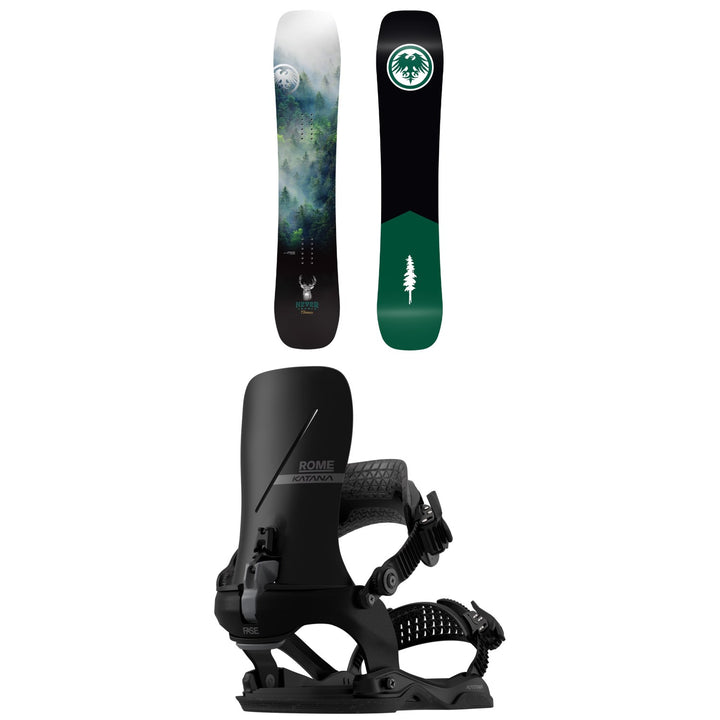 Never Summer Cirrus Snowboard + Rome Katana AW FASE Snowboard Bindings - Women's 2027