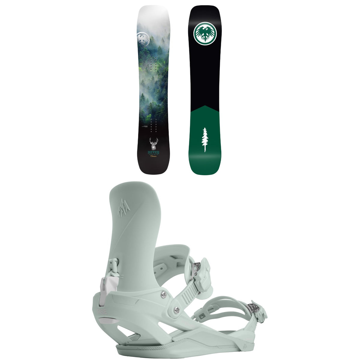 Never Summer Cirrus Snowboard + Jones Nebula FASE Snowboard Bindings - Women's 2027