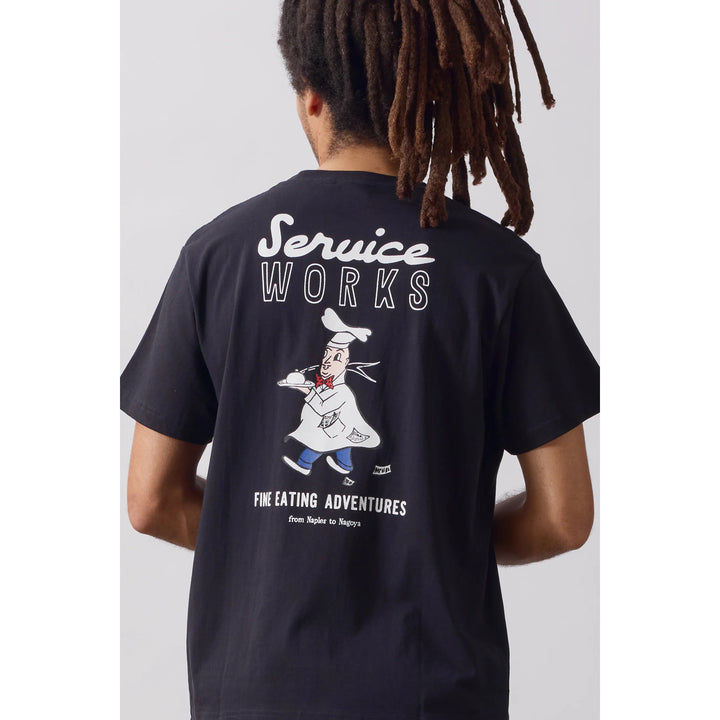 Service Works Eating Adventures T-Shirt - Men's Black