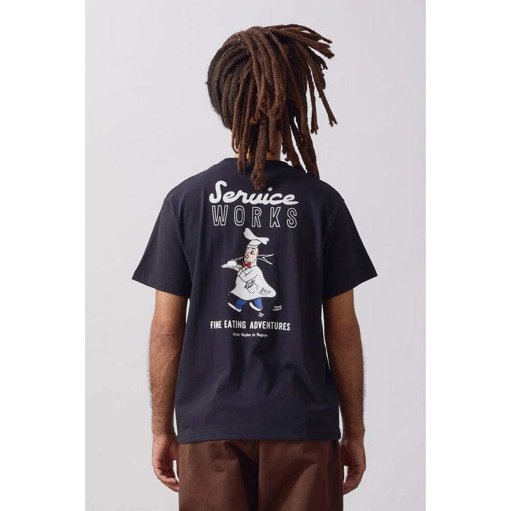 Service Works Eating Adventures T-Shirt - Men's Black