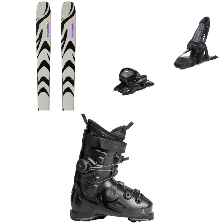 Salomon QST 92 Skis 2027 + Marker Griffon 13 ID Ski Bindings + Atomic Hawx Ultra 100 Dual BOA Ski Boots 2027