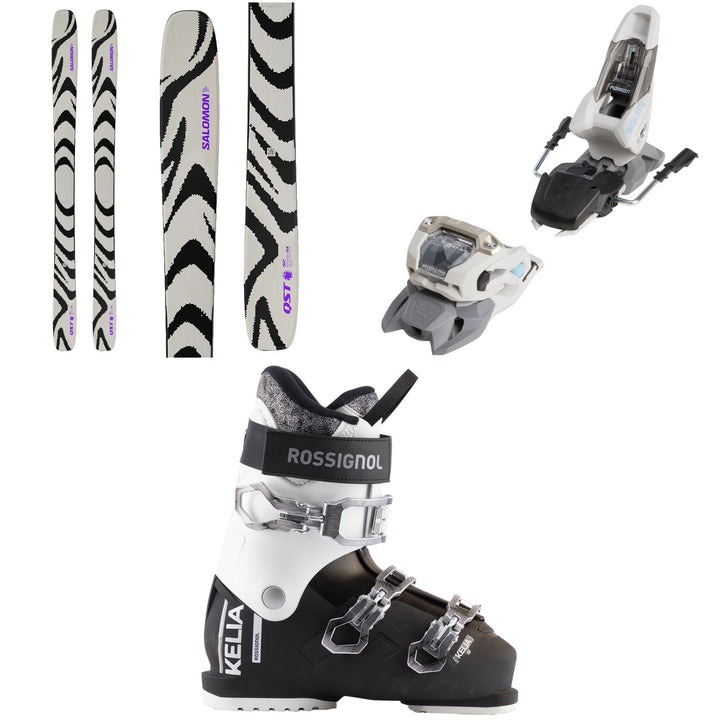 Salomon QST 92 Skis 2027 + Marker Squire 11 Ski Bindings + Rossignol Kelia 50 Ski Boots - Women's 2027