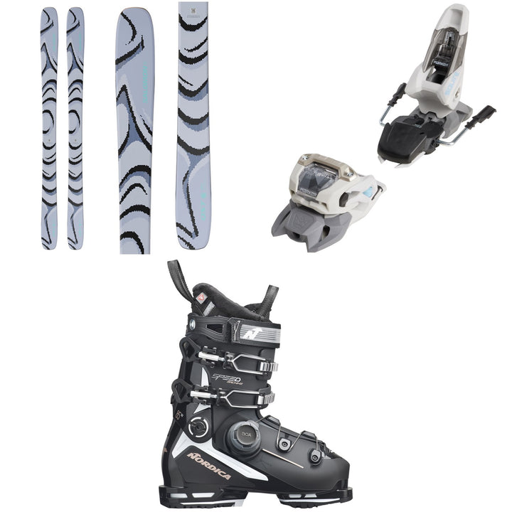 Salomon QST 100 Skis 2026/2027 + Marker Squire 11 Ski Bindings + Nordica Speedmachine 3 85 BOA Ski Boots - Women's 2027