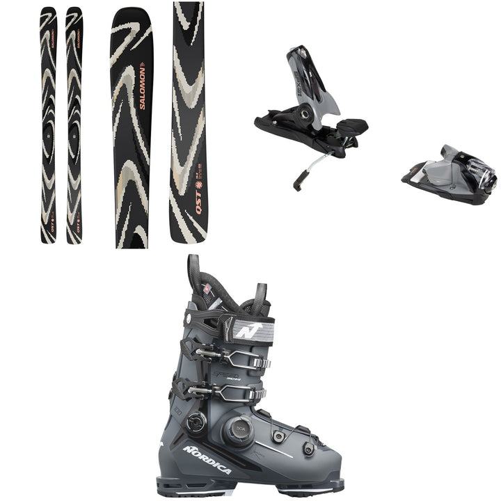 Salomon QST 94 Skis 2027 + Look SPX 12 GW Pro Ski Bindings + Nordica Speedmachine 3 100 BOA Ski Boots 2027