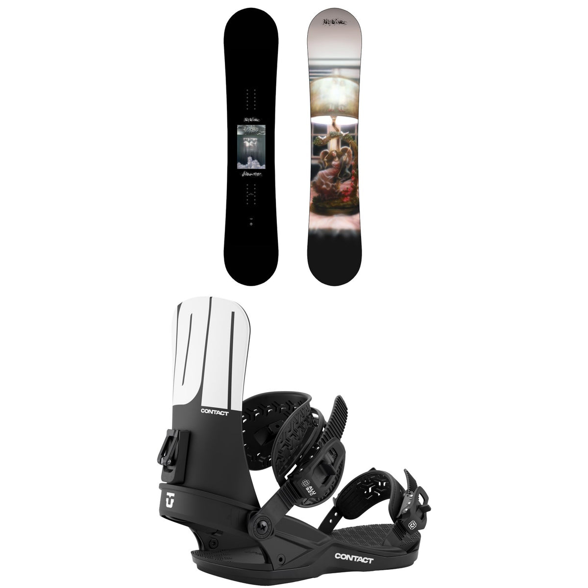 Public Snowboards Disorder Snowboard + Union Contact Snowboard Bindings 2027