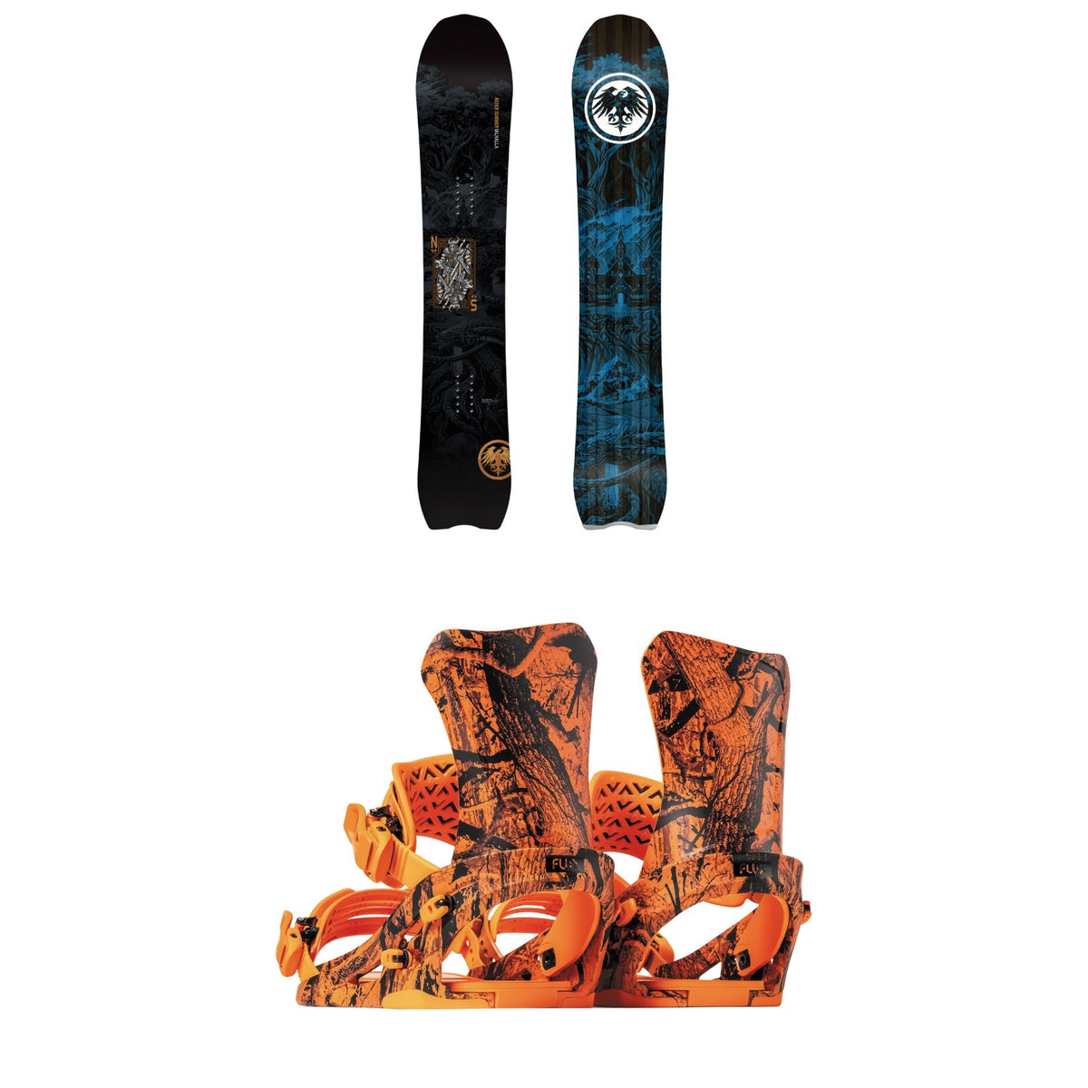 Never Summer Valhalla Snowboard  + Flux DS Snowboard Bindings 2027