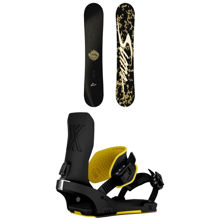 Sims Bowl Squad LTD Snowboard + Fix Block 5 Snowboard Bindings 2027