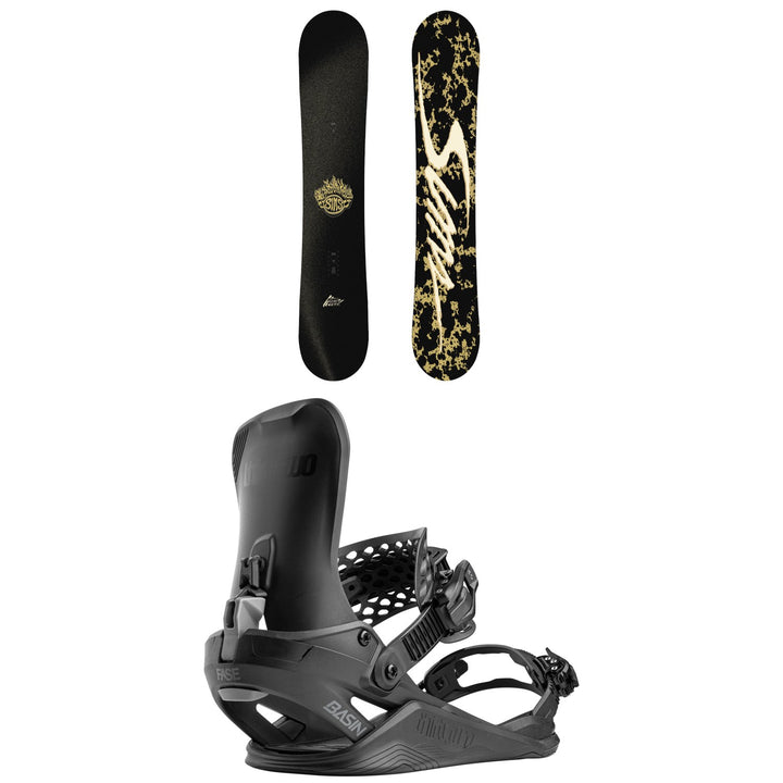 Sims Bowl Squad LTD Snowboard + thirtytwo Basin FASE Snowboard Bindings 2027