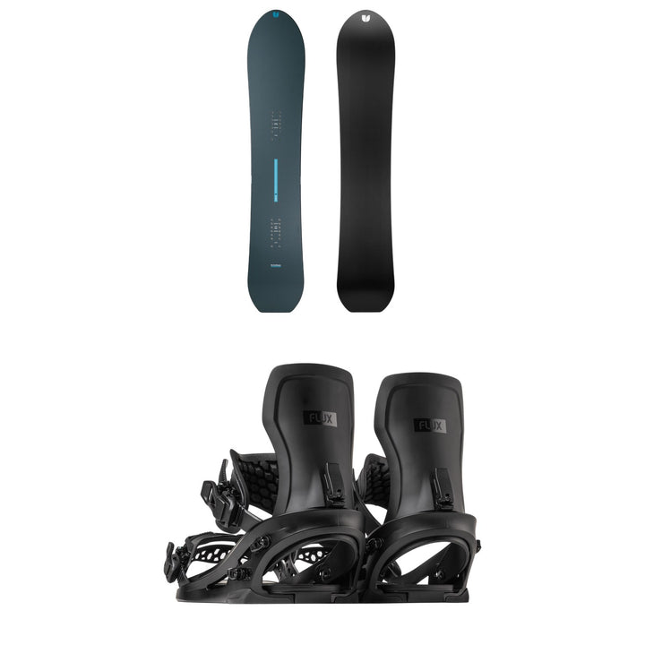 United Shapes Cadet Snowboard + Flux XF Snowboard Bindings 2027