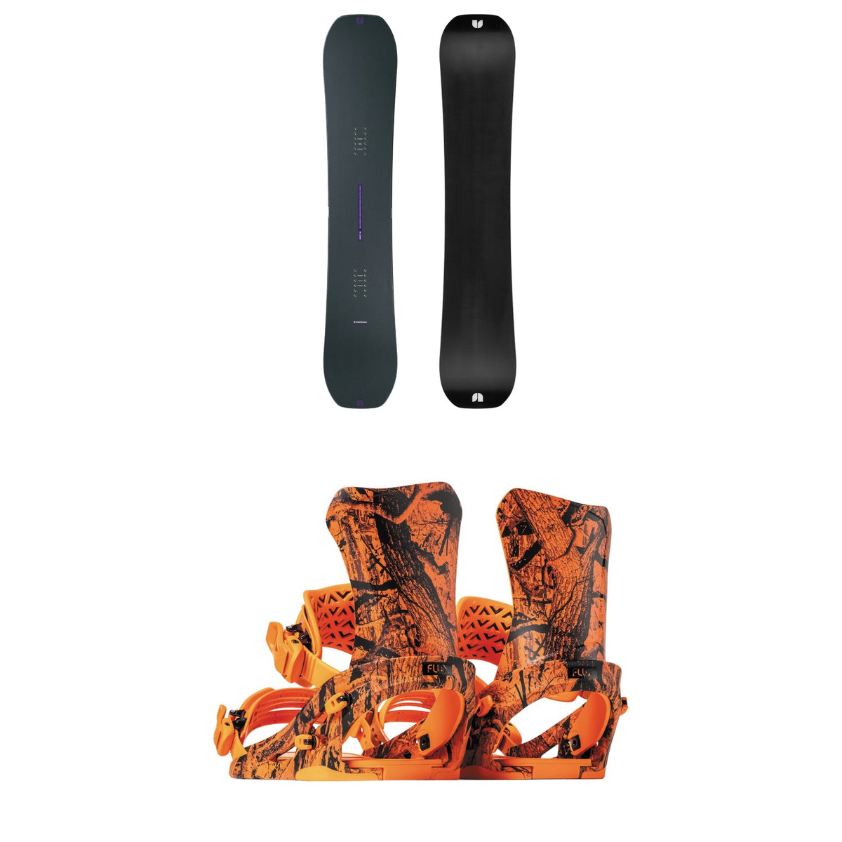 United Shapes Object Snowboard + Flux DS Snowboard Bindings 2027