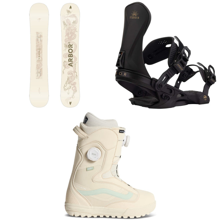 Arbor Cadence Snowboard + Sequoia Snowboard Bindings + Vans Encore Pro 2.0 Snowboard Boots - Women's 2027