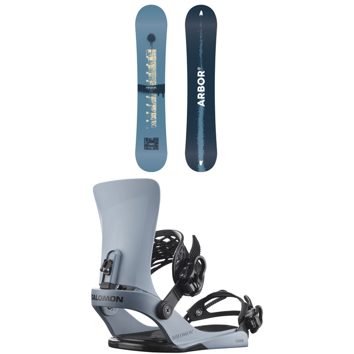 Arbor Metal Machine Decon Snowboard + Salomon EDB X Snowboard Bindings 2027