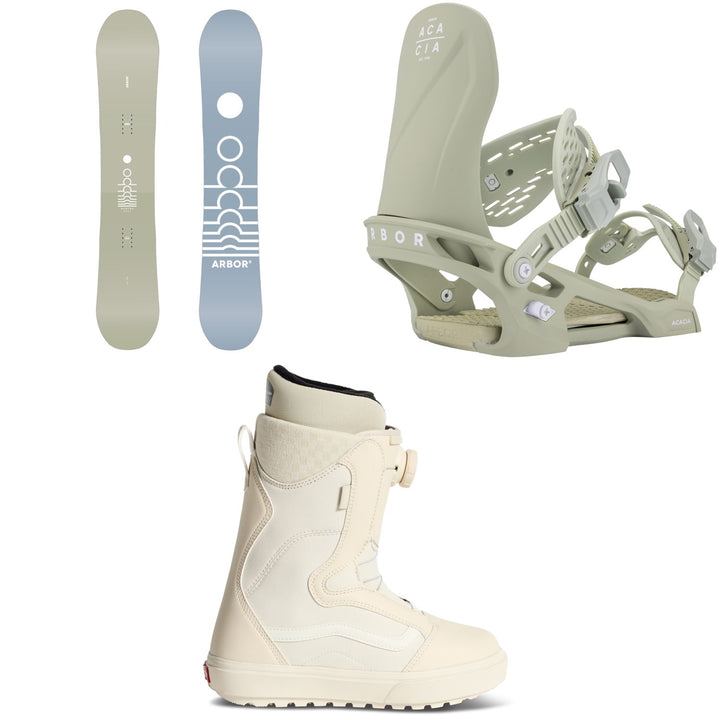Arbor Mantra Decon Snowboard + Acacia Snowboard Bindings + Vans Encore OG Snowboard Boots - Women's 2027