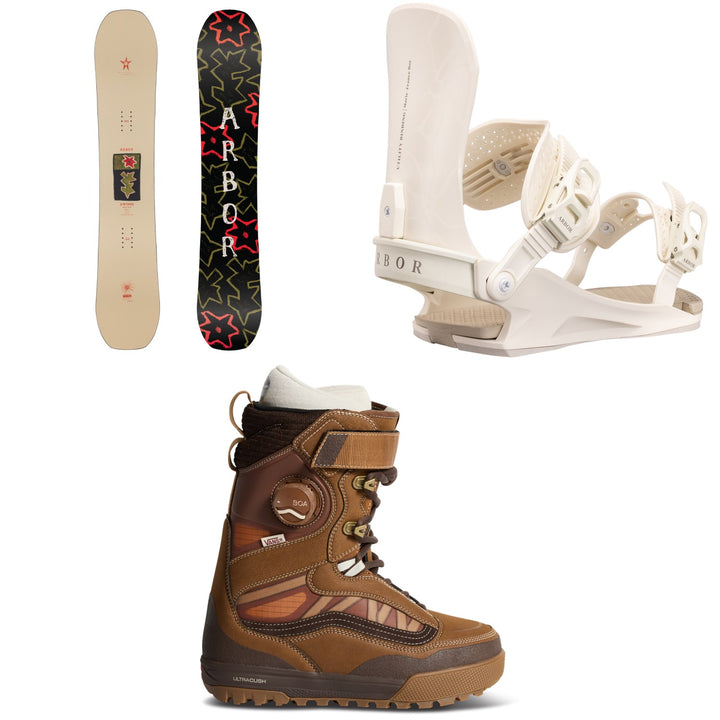 Arbor Swoon Decon Snowboard + Utility Snowboard Bindings + Vans Luna Pro 2.0 Snowboard Boots - Women's 2027