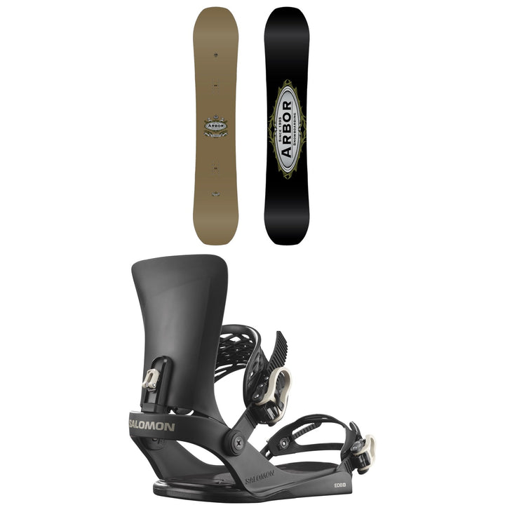 Arbor Element Decon Snowboard + Salomon EDB X Snowboard Bindings 2027