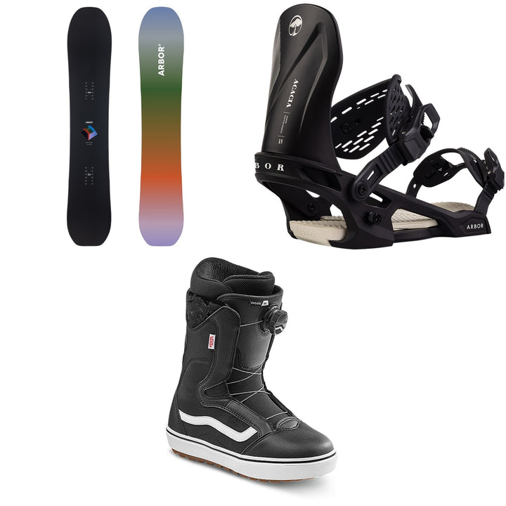 Arbor Sin Cara Snowboard + Acacia Snowboard Bindings + Vans Encore OG Snowboard Boots - Women's 2027