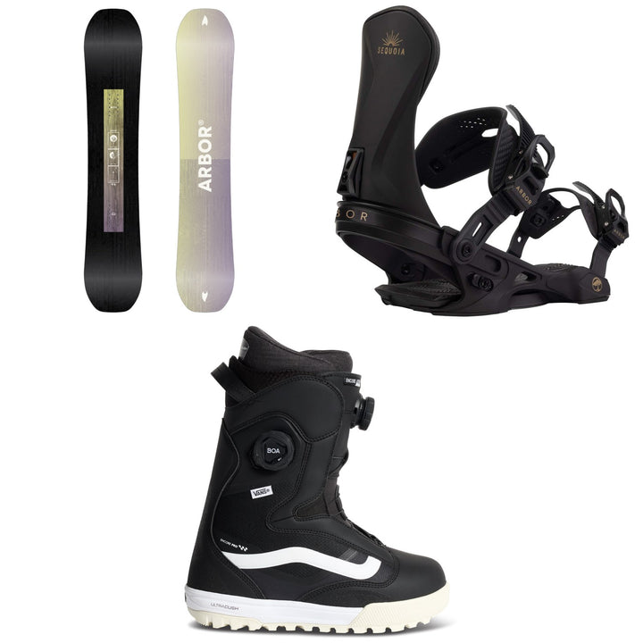 Arbor Kuro Neko Snowboard + Sequoia Snowboard Bindings + Vans Encore Pro 2.0 Snowboard Boots - Women's 2027