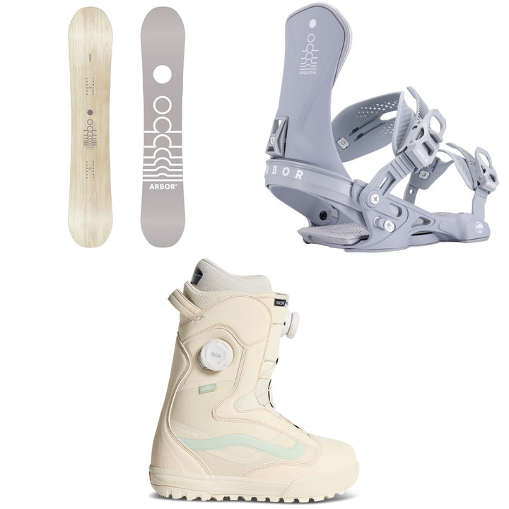 Arbor Mantra Snowboard + Sequoia Snowboard Bindings + Vans Encore Pro 2.0 Snowboard Boots - Women's 2027