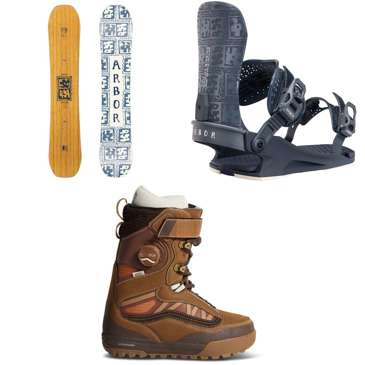 Arbor Swoon Snowboard + Utility Snowboard Bindings + Vans Luna Pro 2.0 Snowboard Boots - Women's 2027