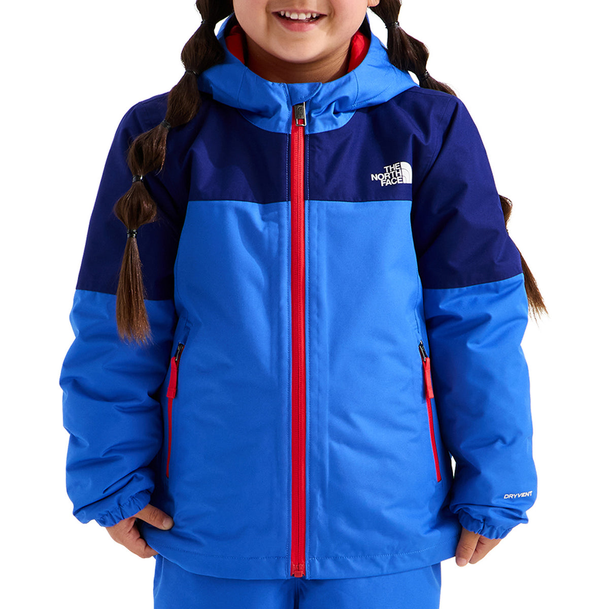 The North Face Freedom Insulated Jacket - Girls' Active Blue/Bold Blue