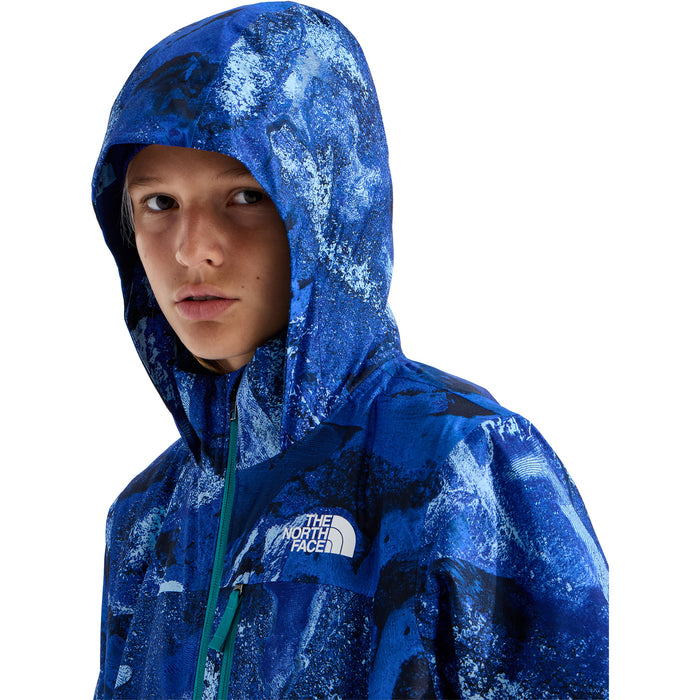 The North Face Freedom Insulated Print Jacket - Boys' Bold Blue Half Dome Strata Print