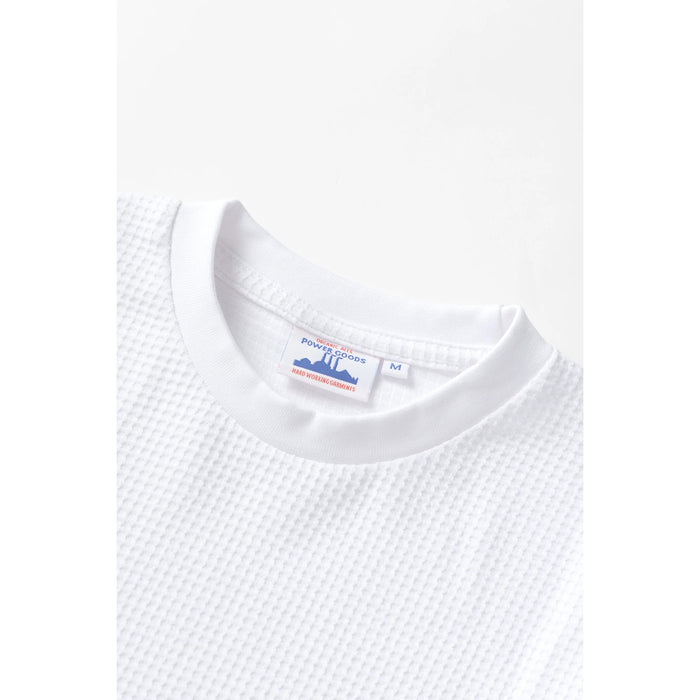 Power Goods Thermal Waffle Long-Sleeve T-Shirt - Men's White