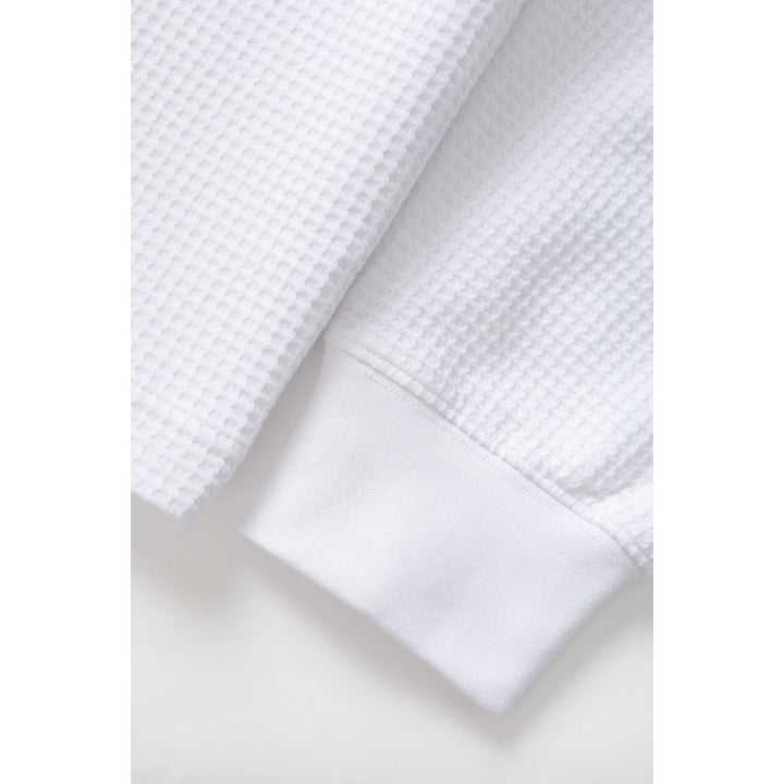 Power Goods Thermal Waffle Long-Sleeve T-Shirt - Men's White