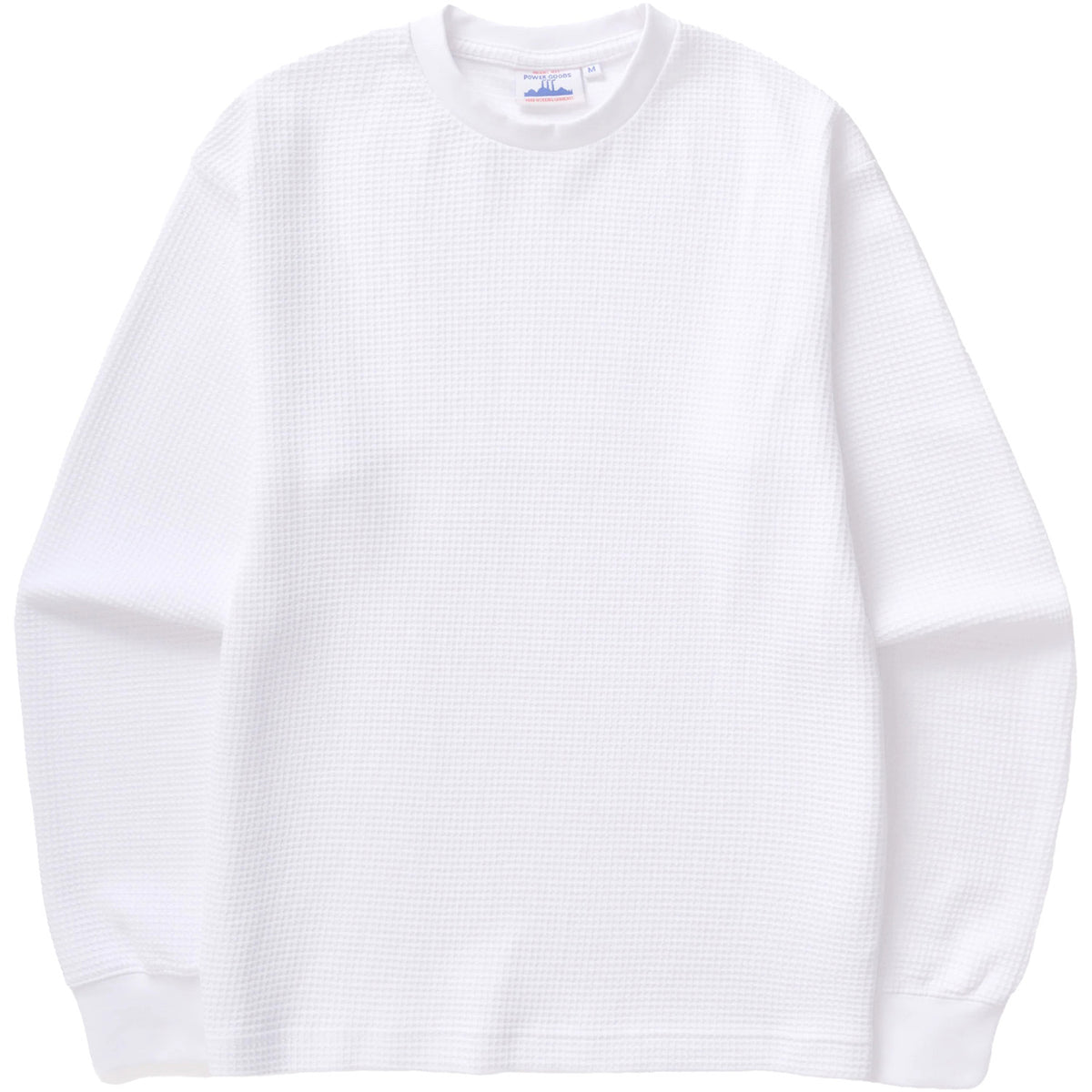 Power Goods Thermal Waffle Long-Sleeve T-Shirt - Men's White