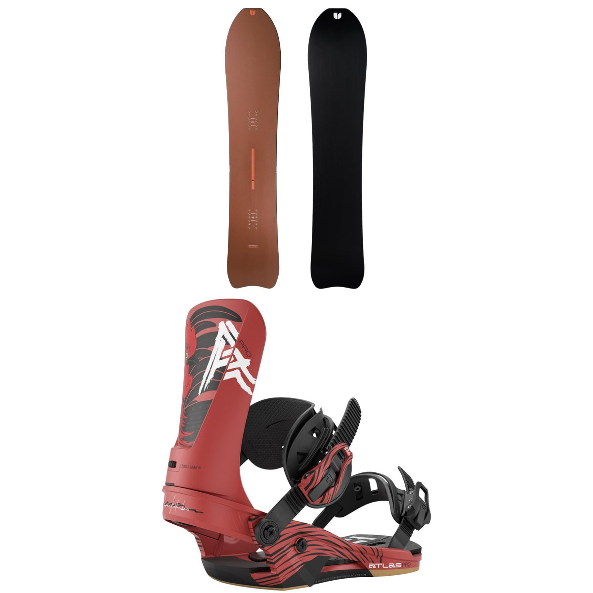 United Shapes Deep Reach Snowboard + Union Atlas Pro Snowboard Bindings 2027