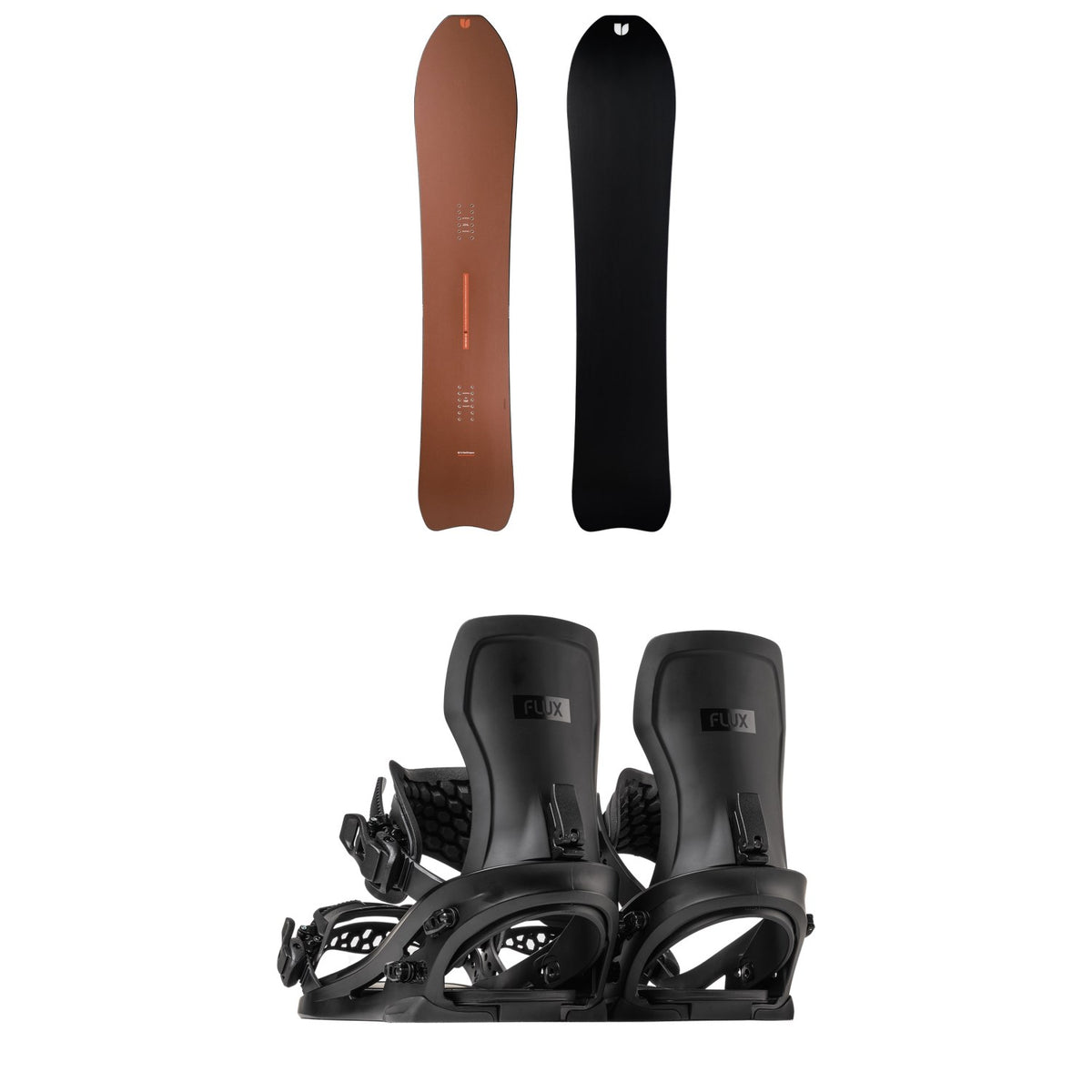 United Shapes Deep Reach Snowboard + Flux XF Snowboard Bindings 2027