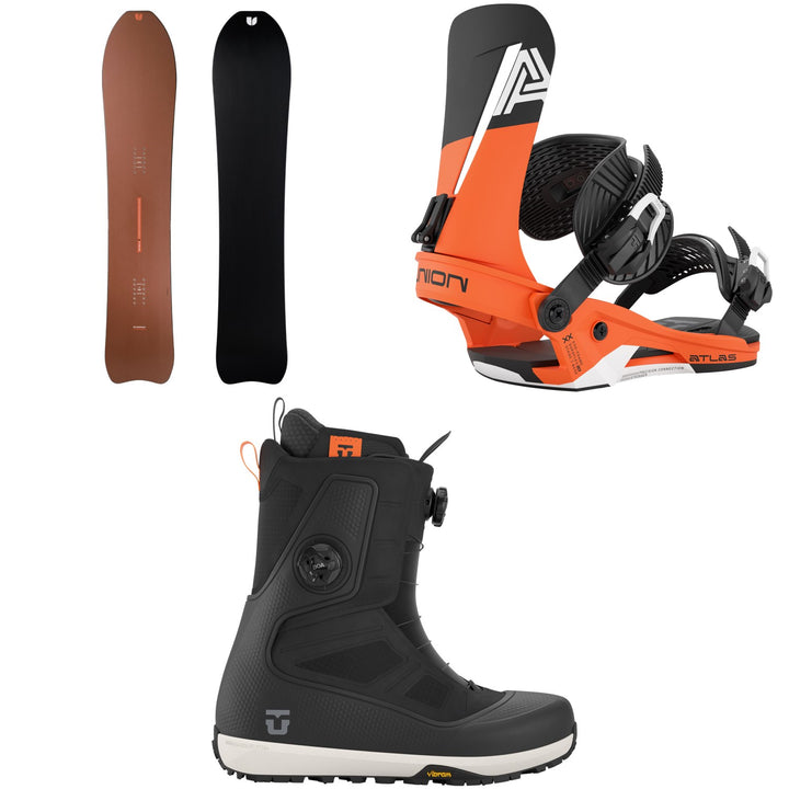United Shapes Deep Reach Snowboard + Union Atlas Snowboard Bindings + Reset Pro Snowboard Boots 2027