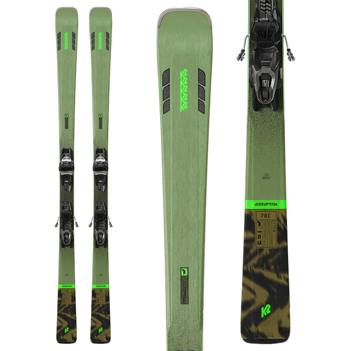 K2 Disruption 78C Skis + M3 11 Compact Demo Ski Bindings 2025