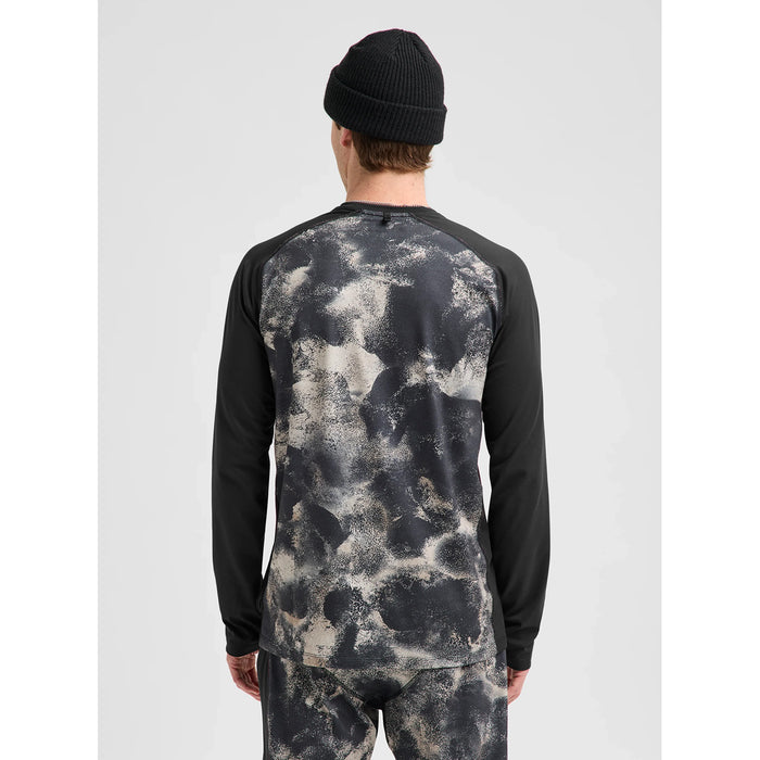 Burton Synthetic Midweight Base Layer Crew Top - Men's Desert Rock/True Black