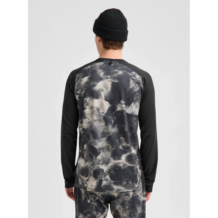 Burton Synthetic Midweight Base Layer Crew Top - Men's Desert Rock/True Black