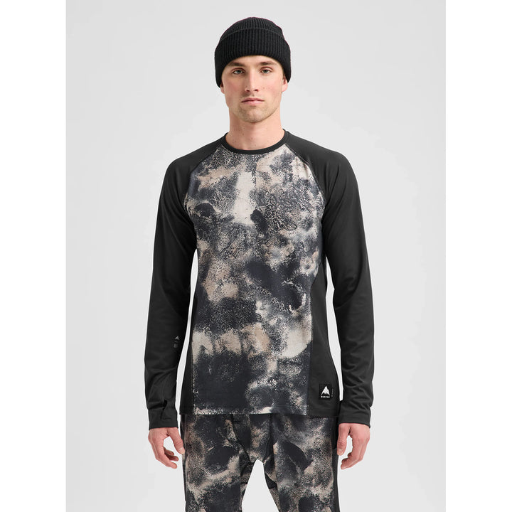 Burton Synthetic Midweight Base Layer Crew Top - Men's Desert Rock/True Black