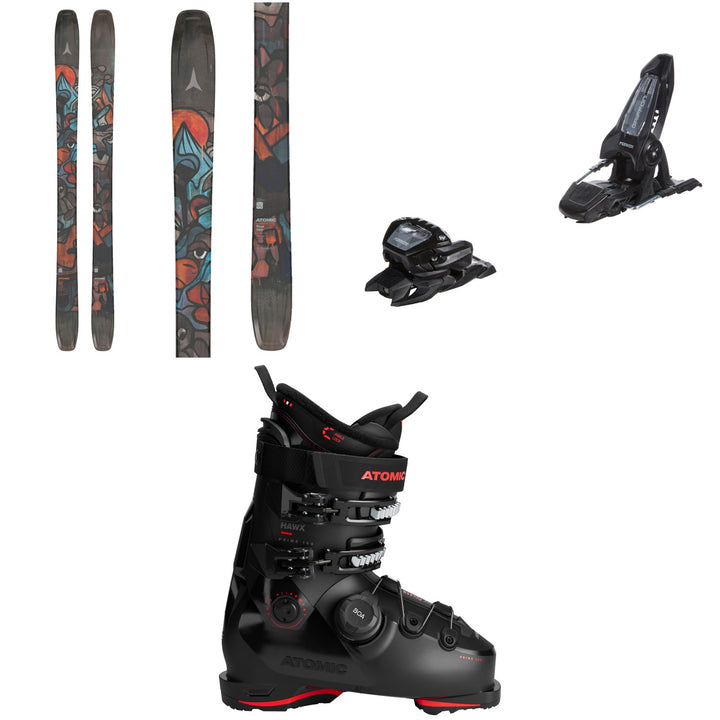 Atomic Bent 100 Skis + Marker Griffon 13 ID Ski Bindings + Atomic Hawx Prime 100 BOA GW Ski Boots 2026