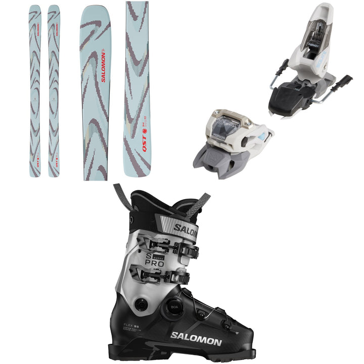 Salomon QST 94 Skis + Marker Squire 11 Ski Bindings + Salomon S/Pro Supra BOA 95 W Ski Boots - Women's 2026