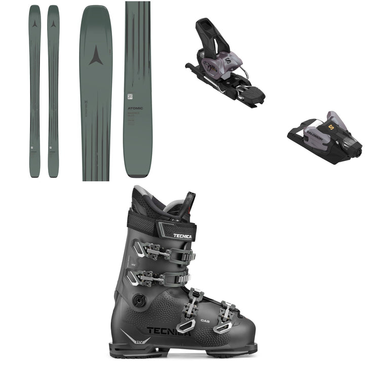 Atomic Maverick 96 CTI Skis + Salomon Strive 12 GW Ski Bindings + Tecnica Mach Sport HV 90 Ski Boots 2026